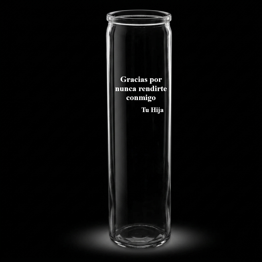 Mensaje en reverso del florero