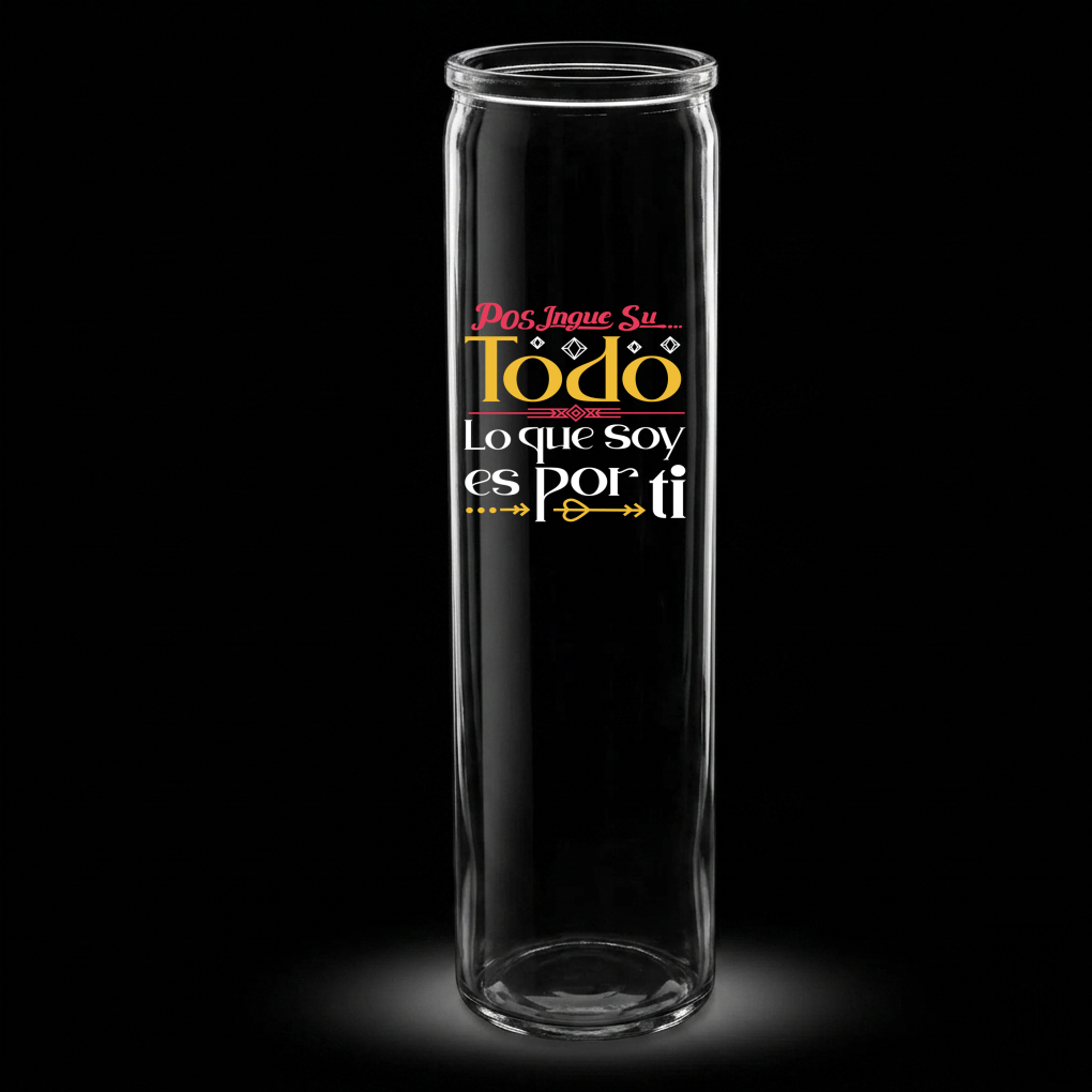 Frase frontal en florero